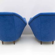 Pair of Ico Parisi MidCentury Modern Italian Armchairs for Ariberto Colombo