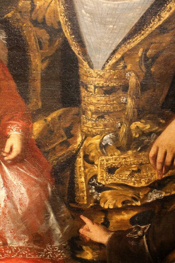Lucia Casalini Torelli, Portrait of the Italian Noble Family of Zanardi, 1740, Oil on Canvas
