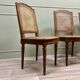 Suite Of Four Cane Chairs In Louis XVI Style Natural Wood