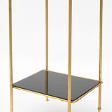 Golden brass and glass harness