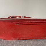 Large wooden canoe from the Joujoulac brand, very rare, vintage toy