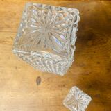 Diamond point crystal whiskey decanter