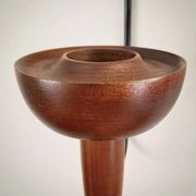 Vintage TEAK WALL SCONCE / lampett, candle holder, stylish, set of 4, 50s