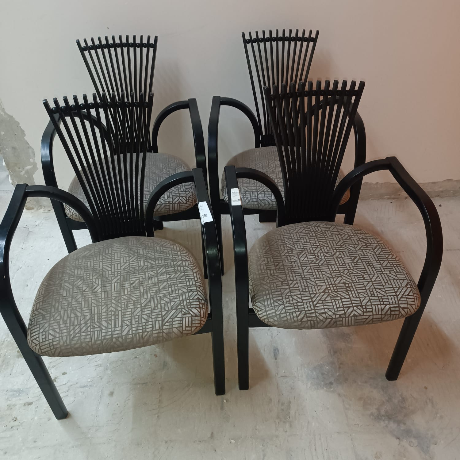 Set of 4 vintage chair "Totem" by Torstein Nilsen for Westnofa 1980