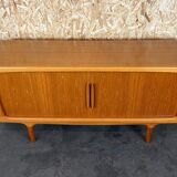 60s 70s Teak Sideboard Credenza by Johannes Andersen for Silkeborg CFC