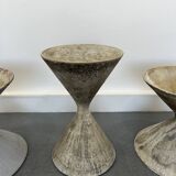 3 planters design Anton Bee assisted by Guhl edition Eternit 1958