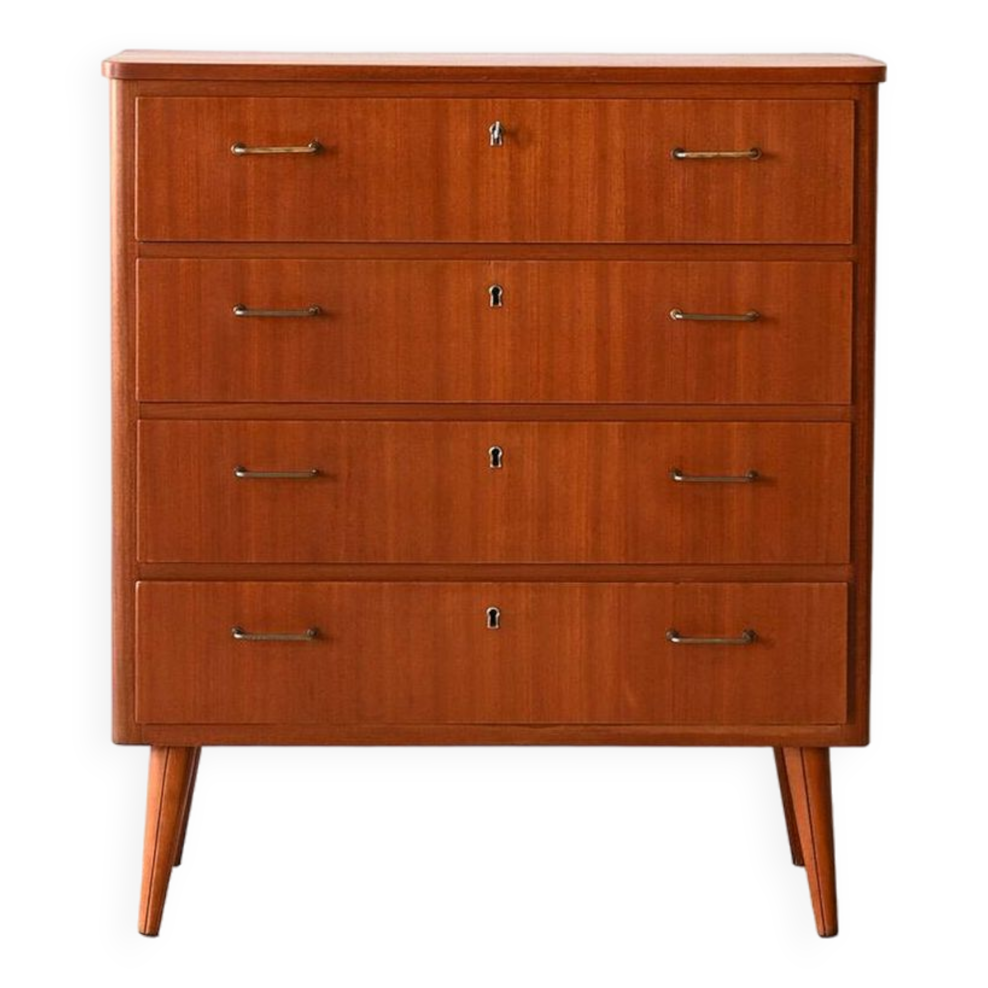 Commode en acajou à 4 tiroirs