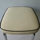 60s tabouret with tapered chrome feet