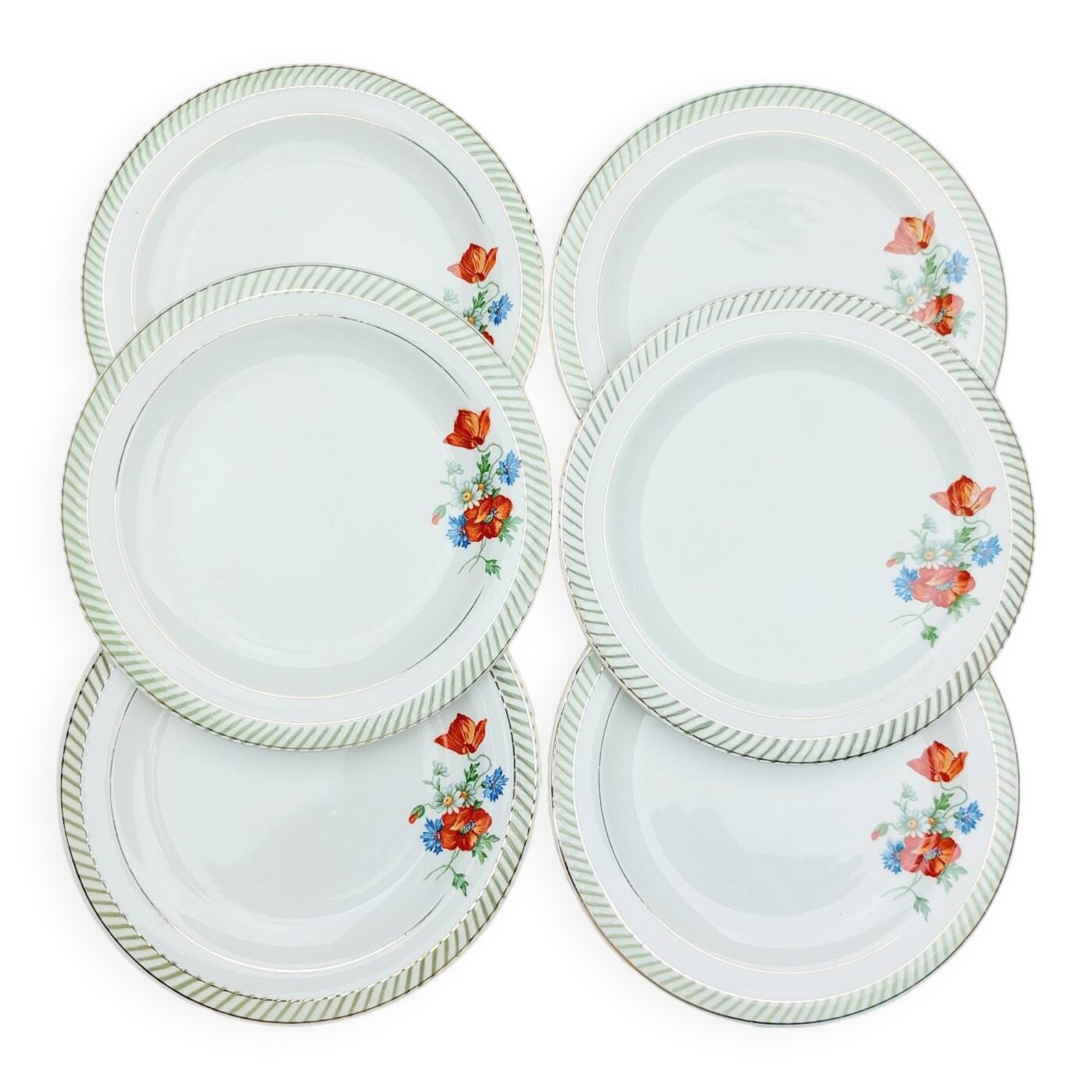 Assiettes à dessert Salins Prairie