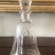 Carafe vintage en verre ciselé et numérotée
