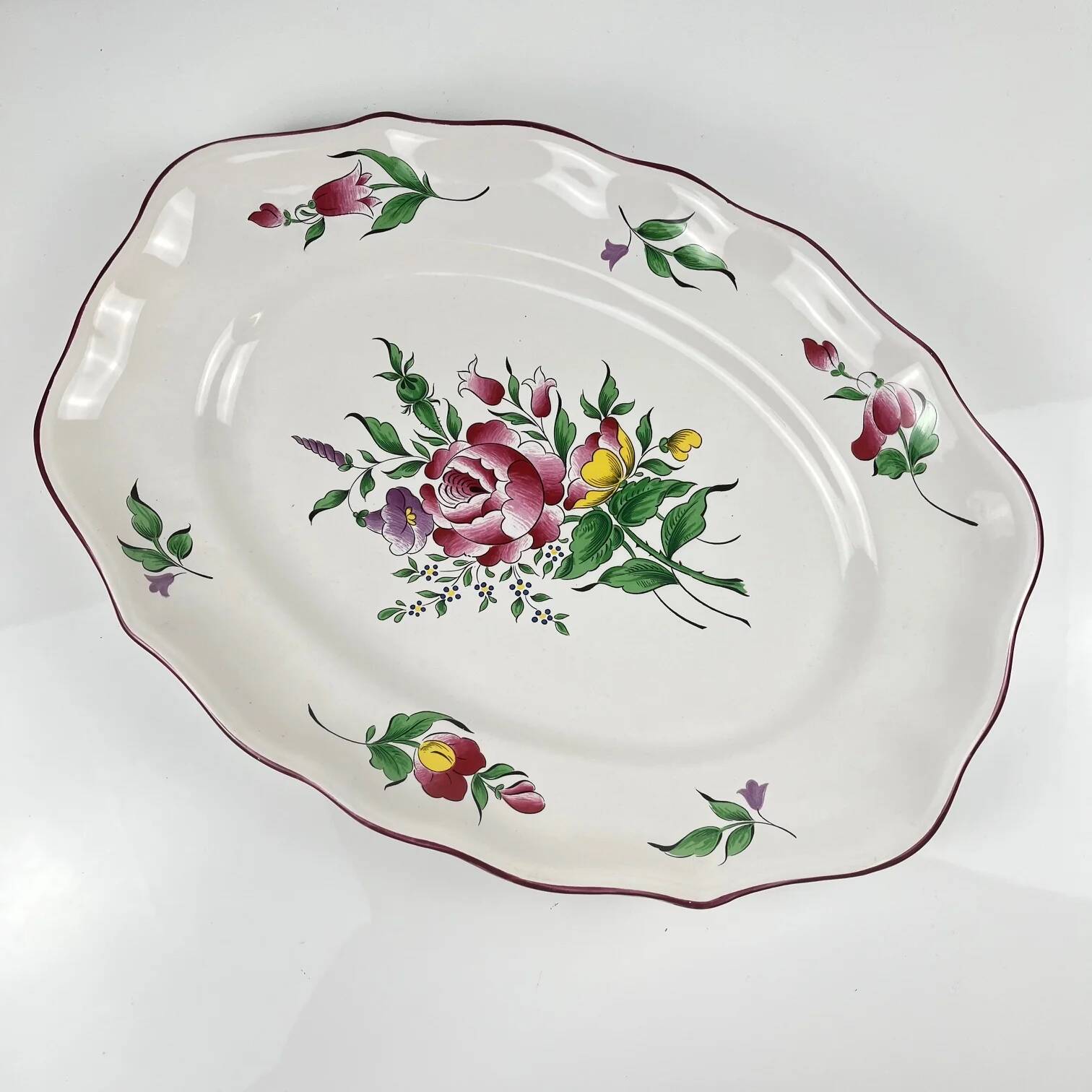 Oval flat plate model Réverbère by KG Lunéville
