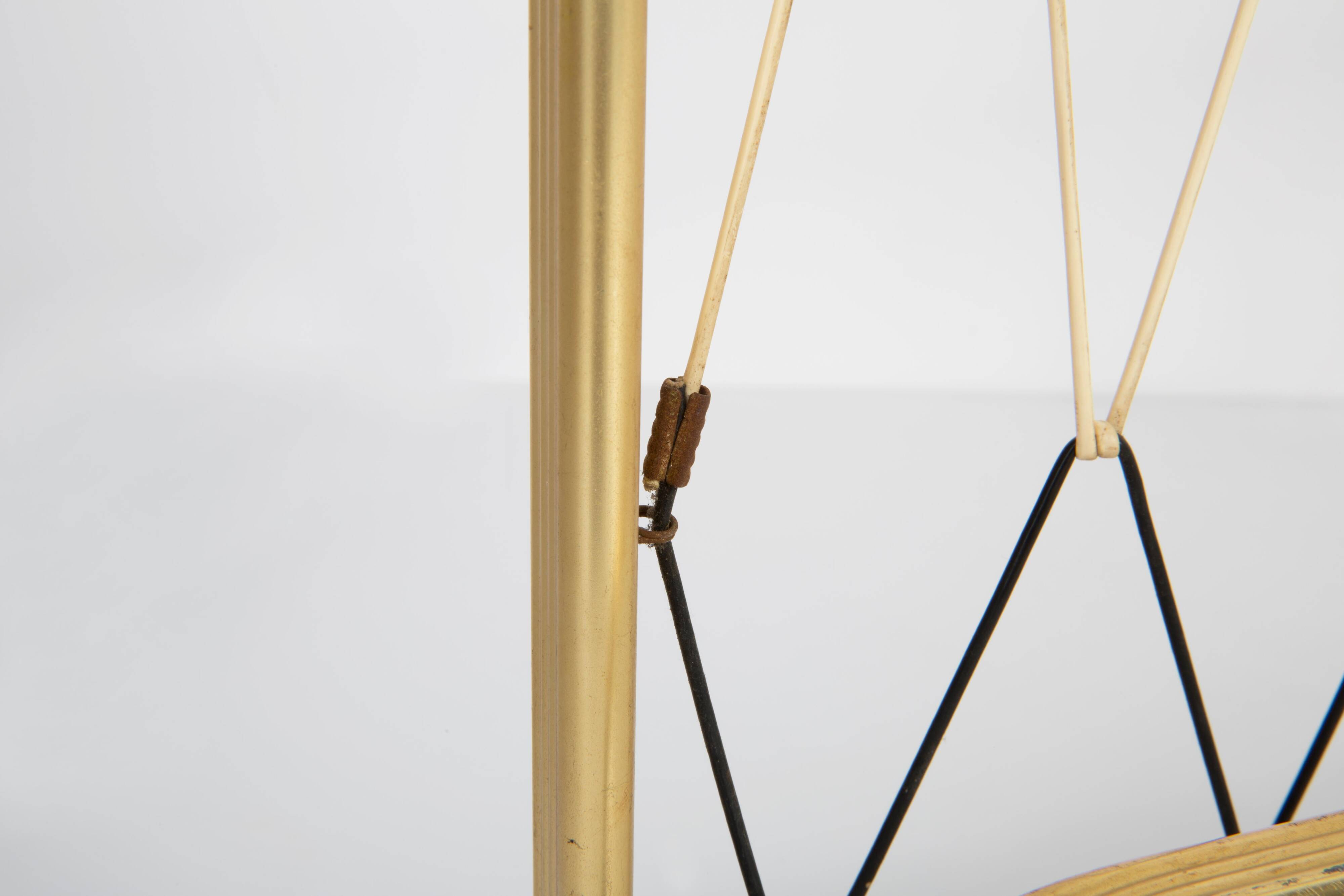 Golden coat rack from the 20th century, Germany, Europe, 1960s.