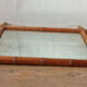 Old bamboo-style wooden mirror