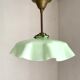 Suspension in opaline and brass of the 40s