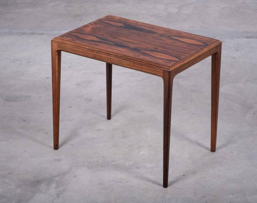 Rosewood Side Table attributed to Johannes Andersen for Silkeborg Møbelfabrik, Denmark, 1960s