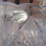 Bohemian crystal vase