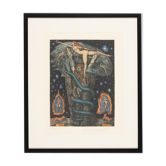 Adams Traum, Etching in Colors, 53 x 63 cm