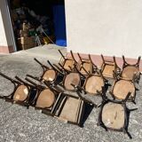 12 vintage bistro chairs