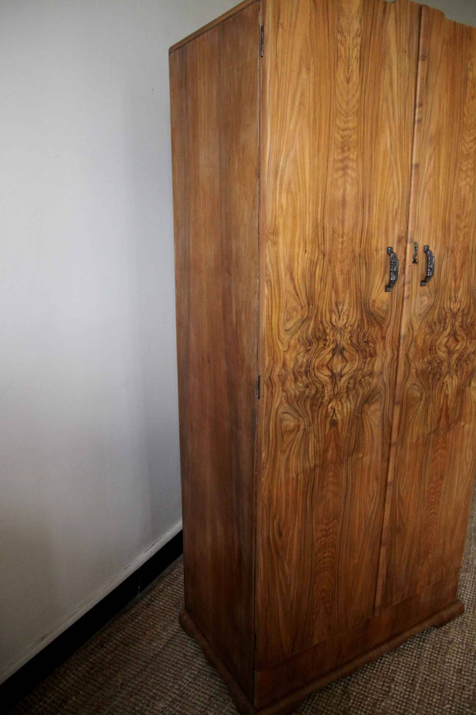 English Art Deco wardrobe