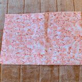 Taie de traversin motifs fleuris vintage 1970's seventies lit 2 places
