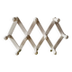 Vintage accordion coat rack in white painted wood