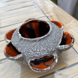 Vase for flower arrangements, fat lava.