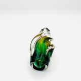 Vase Josef Hospodka - Sommerso - Amber & Emerald Green - Circa 1960