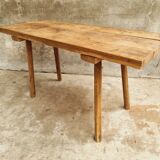Antique butcher's table, work table, dining table, side table, oak