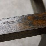 Italian Wooden & Smoked Glass Coffee Table, 60s