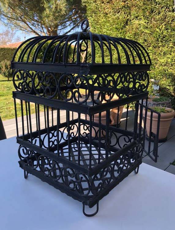 Wrought iron cage