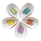 Service de 5 coupelles décor légumes