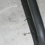 Pair of Prisunic edition armchairs, tubular steel and foam cushions, France, 1973