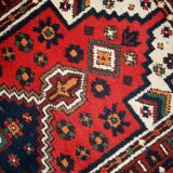 Tapis Vintage Hamadan en Laine (74cm x 140cm), Années 1970, Élégance Tradit