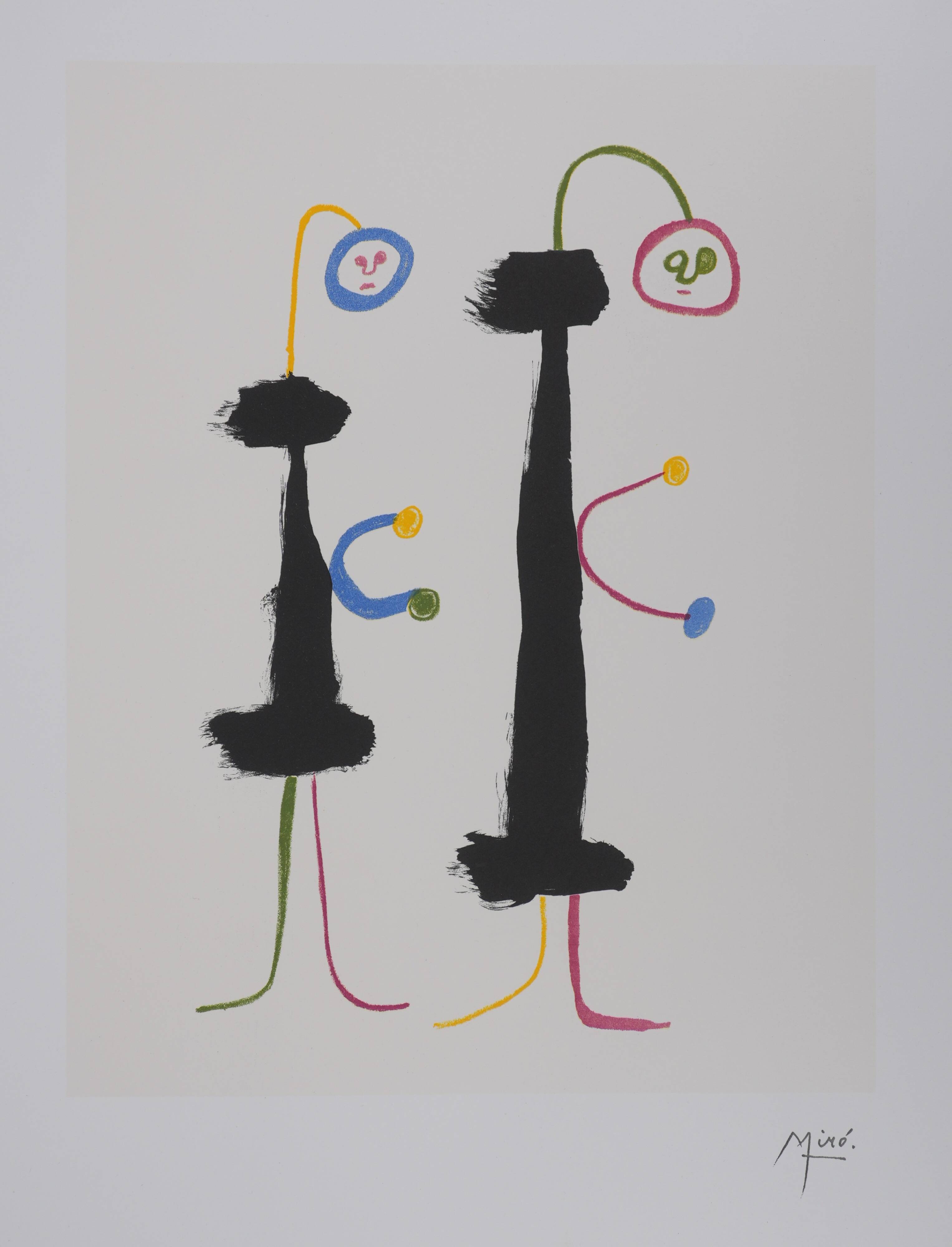 Joan Miró: Surrealist Lovers, signed lithograph