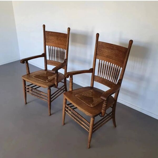 Chaises Belle Epoque uniques (chaises shaker)