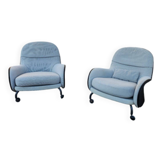 2x Fauteuil Depadova Louisiana par Vico Magistretti