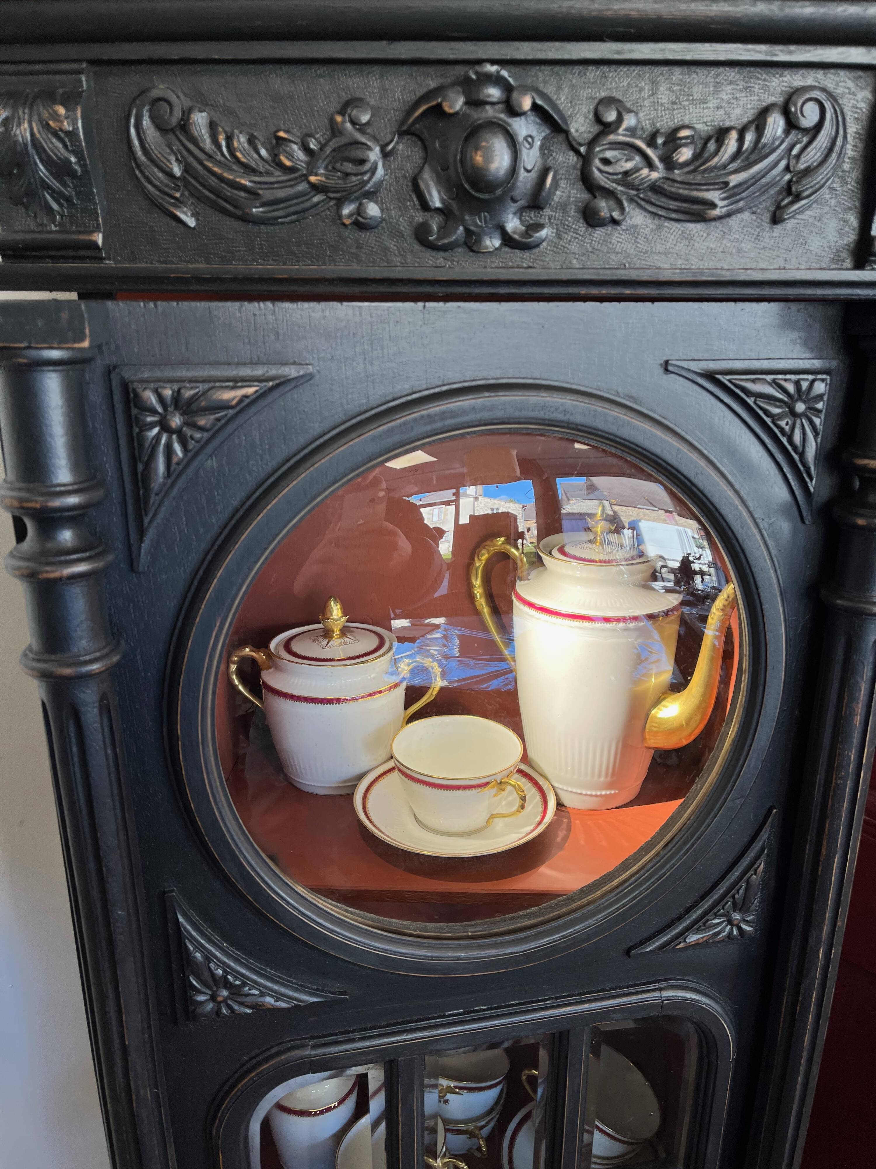 Old wooden display cabinet