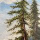 Tableau HSP 1934 "Paysage de montagne" signé Ch. Pfister Savoie (?)