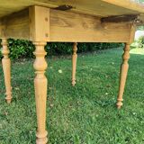 Square country-style drop-leaf table