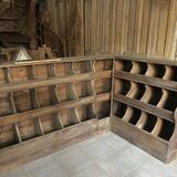 Ancien meuble grainetier d’angle ( 2 parties)