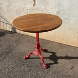 19th century cast iron bistro pedestal table