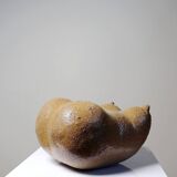 Small sculptural Venus in sandstone, bust of a woman, signed vintage, 90s