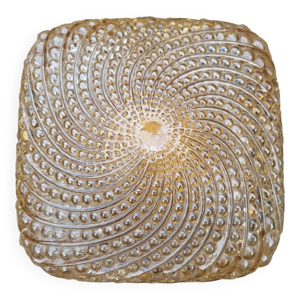 plafonnier carré ambre,