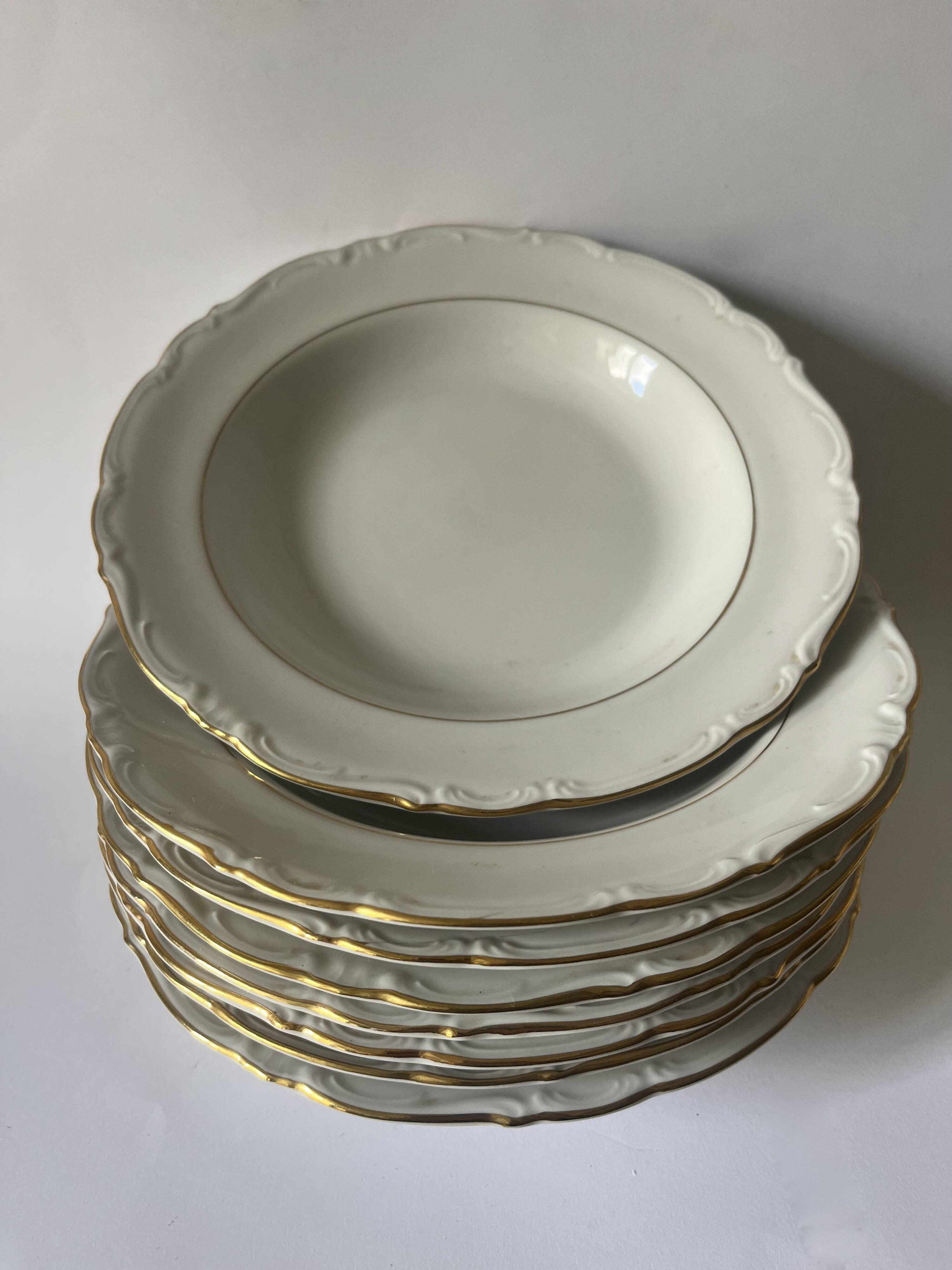 8 soup plates - Winterling porcelain