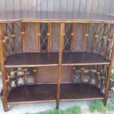 Rattan and bamboo bar
