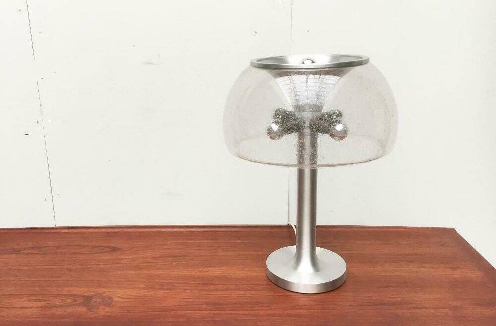 Swiss mushroom table lamp in space age style from the 1960s by Temde.