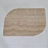 Travertine Coffee or Side Table in Teardrop Shape, Italy 1980s