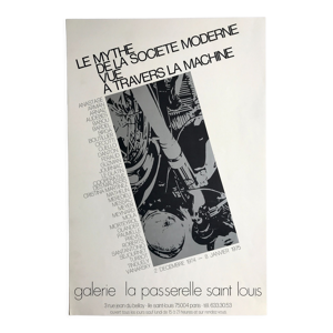 Affiche vintage en sérigraphie