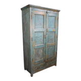 Blue patina cabinet 2 doors