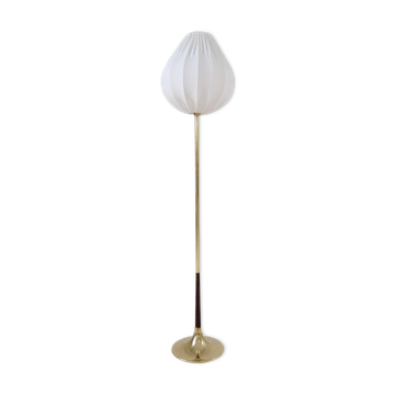 Lampadaire en laiton en forme de trompette moderne du milieu du siècle, Suède, années 1960